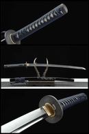 Damascus Steel Katana Unique Damascus Tsuba Dragon Saya-Katana-Showhigh-Samurai Sword Store