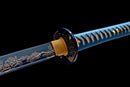 Hand Made High Quality 1045 Katana Samurai Sword Blue Pattern-Katana-Showhigh-Samurai Sword Store