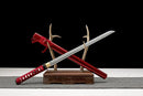 Hand Made High Quality T10 Steel Wakizashi Red-Katana-Showhigh-Samurai Sword Store