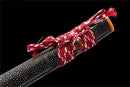 Hand Made Superior T10 Katana Real Hamon Clay Tempered Rayskin Saya-Katana-Showhigh-Samurai Sword Store