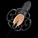 Handmade Damascus Folded Steel Real Japanese Wakizashi Sword With Purple Blade-Katana-Masahiro Katana-Samurai Sword Store