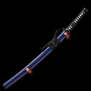 Handmade Damascus Folded Steel Real Japanese Wakizashi Sword With Purple Blade-Katana-Masahiro Katana-Samurai Sword Store