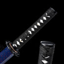 Handmade Damascus Folded Steel Real Japanese Wakizashi Sword With Purple Blade-Katana-Masahiro Katana-Samurai Sword Store