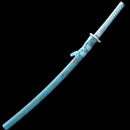 Handmade Japanese Katana Sword 1045 Carbon Steel With Teal Blade And Scabbard-Katana-Showhigh-Samurai Sword Store