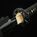 Handmade Japanese Katana Sword 1060 Carbon Steel With Black Scabbard-Katana-Showhigh-Samurai Sword Store
