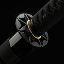 Handmade Japanese Katana Sword 1060 Carbon Steel With Black Scabbard-Katana-Showhigh-Samurai Sword Store