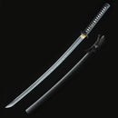 Handmade Japanese Katana Sword 1060 Carbon Steel With Black Scabbard-Katana-Showhigh-Samurai Sword Store