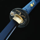 Handmade Japanese Katana Sword 1060 Carbon Steel With Blue Blade-Katana-Showhigh-Samurai Sword Store