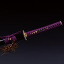 Handmade Japanese Katana Sword With Golden Sunflower Tsuba-Katana-Showhigh-Samurai Sword Store