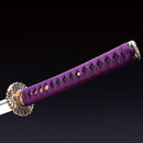 Handmade Japanese Katana Sword With Golden Sunflower Tsuba-Katana-Showhigh-Samurai Sword Store