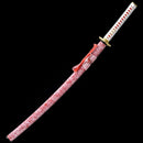 Handmade Japanese Katana Sword With Red Blade And Scabbard-Katana-Showhigh-Samurai Sword Store