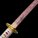 Handmade Japanese Katana Sword With Red Blade And Scabbard-Katana-Showhigh-Samurai Sword Store