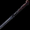 Handmade Japanese Ninjato Sword With Black Blade Skull-Ninjato-Showhigh-Samurai Sword Store