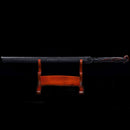 Handmade Japanese Ninjato Sword With Black Blade Skull-Ninjato-Showhigh-Samurai Sword Store