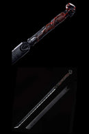 Handmade Japanese Ninjato Sword With Black Blade Skull-Ninjato-Showhigh-Samurai Sword Store