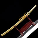 Handmade Japanese Samurai Katana Sword High Manganese Steel With Golden Blade And Scabbard-Katana-Masahiro Katana-Samurai Sword Store