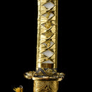 Handmade Japanese Samurai Katana Sword High Manganese Steel With Golden Blade And Scabbard-Katana-Masahiro Katana-Samurai Sword Store