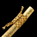 Handmade Japanese Samurai Katana Sword High Manganese Steel With Golden Blade And Scabbard-Katana-Masahiro Katana-Samurai Sword Store