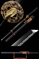 Handmade Japanese Samurai Ninjato Sword With Black Blade-Ninjato-Masahiro Katana-Samurai Sword Store