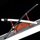Handmade Japanese Sword T10 Carbon Steel Real Hamon Katana Hand Forged With White Scabbard-Katana-Masahiro Katana-Samurai Sword Store