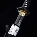 Handmade Japanese Sword T10 Carbon Steel Real Hamon Katana Hand Forged With White Scabbard-Katana-Masahiro Katana-Samurai Sword Store