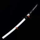 Handmade Japanese Sword T10 Carbon Steel Real Hamon Katana Hand Forged With White Scabbard-Katana-Masahiro Katana-Samurai Sword Store
