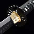 Handmade Japanese Sword T10 Carbon Steel Real Hamon Katana Hand Forged With White Scabbard-Katana-Masahiro Katana-Samurai Sword Store