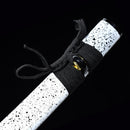 Handmade Japanese Sword T10 Carbon Steel Real Hamon Katana Hand Forged With White Scabbard-Katana-Masahiro Katana-Samurai Sword Store