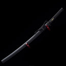 Handmade Japanese Sword T10 Clay Tempered Steel Katana Real Hamon Full Tang With Black Scabbard-Katana-Masahiro Katana-Samurai Sword Store