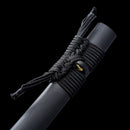 Handmade Japanese Sword T10 Clay Tempered Steel Katana Real Hamon Full Tang With Black Scabbard-Katana-Masahiro Katana-Samurai Sword Store
