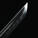 Handmade Japanese Sword T10 Folded Clay Tempered Steel With Red Scabbard-Katana-Showhigh-Samurai Sword Store