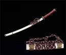 Handmade Japanese Tachi Sword T10 Real Hamon Clay Tempered Red Dawn Katana-Katana-Showhigh-Samurai Sword Store