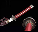 Handmade Japanese Tachi Sword T10 Real Hamon Clay Tempered Red Dawn Katana-Katana-Showhigh-Samurai Sword Store