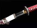 Handmade Japanese Tachi Sword T10 Real Hamon Clay Tempered Red Dawn Katana-Katana-Showhigh-Samurai Sword Store