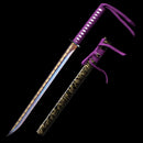 Handmade Ninjato Ninja Sword With Purple Straight Blade-Ninjato-Showhigh-Samurai Sword Store