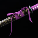 Handmade Ninjato Ninja Sword With Purple Straight Blade-Ninjato-Showhigh-Samurai Sword Store