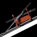 Handmade Ninjato Straight Japanese Sword Spring Steel With Black Blade-Ninjato-Masahiro Katana-Samurai Sword Store