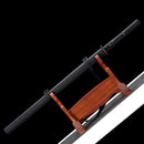 Handmade Ninjato Straight Japanese Sword Spring Steel With Black Blade-Ninjato-Masahiro Katana-Samurai Sword Store