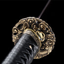Handmade Red Blade Japanese Sword Folded Damascus Steel Katana-Katana-Masahiro Katana-Samurai Sword Store