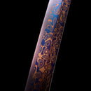 Handmade Red Blade Japanese Sword Folded Damascus Steel Katana-Katana-Masahiro Katana-Samurai Sword Store