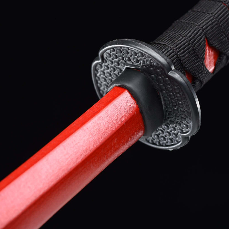 Handmade Red Dragon Wooden Bokken – Kendo Stick for Iaido, Daito Practice, Sparring & Katana Training