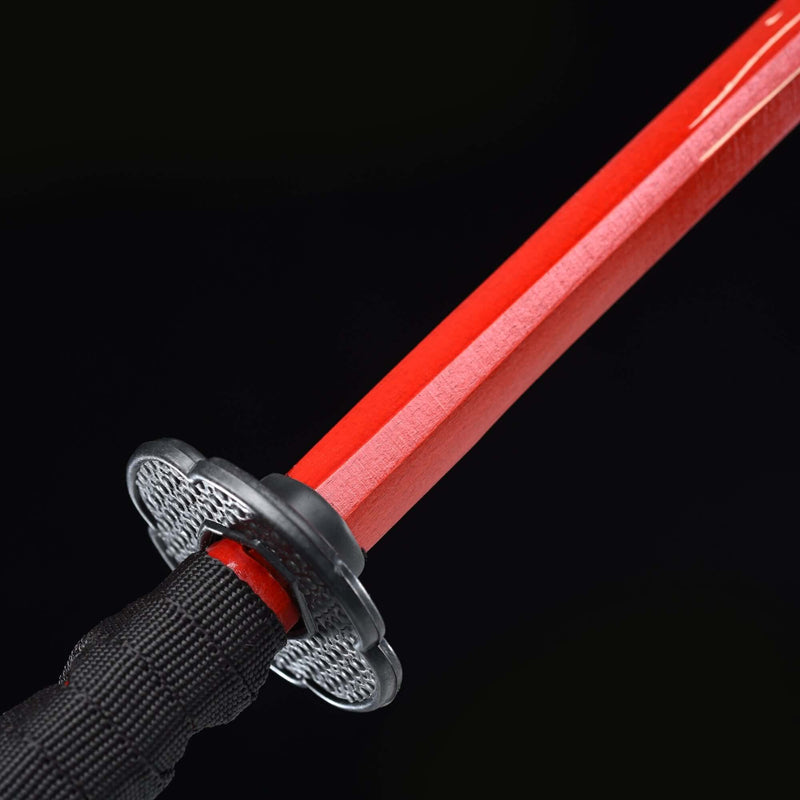Handmade Red Dragon Wooden Bokken – Kendo Stick for Iaido, Daito Practice, Sparring & Katana Training