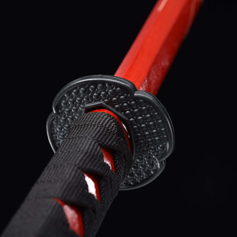 Handmade Red Dragon Wooden Bokken – Kendo Stick for Iaido, Daito Practice, Sparring & Katana Training
