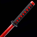 Handmade Red Wooden Bokken – Kendo, Iaido, Daito Practice & Sparring Katana Training Sword-Katana-Masahiro Katana-Samurai Sword Store