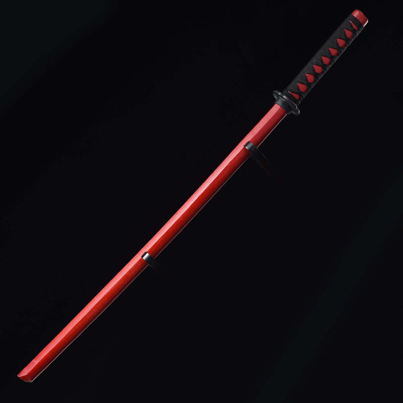 Handmade Red Wooden Bokken – Kendo, Iaido, Daito Practice & Sparring Katana Training Sword