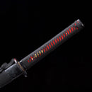 Handmade Red Wooden Katana – Practice Samurai Sword with Black Leather Scabbard-Katana-Masahiro Katana-Samurai Sword Store