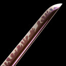 Handmade Samurai Ninjato Sword 1060 Carbon Steel With Red Blade-Ninjato-Masahiro Katana-Samurai Sword Store