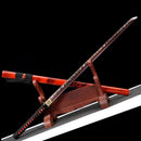 Handmade Samurai Ninjato Sword 1060 Carbon Steel With Red Blade-Ninjato-Masahiro Katana-Samurai Sword Store