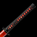 Handmade Samurai Ninjato Sword 1060 Carbon Steel With Red Blade-Ninjato-Masahiro Katana-Samurai Sword Store