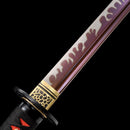 Handmade Samurai Ninjato Sword 1060 Carbon Steel With Red Blade-Ninjato-Masahiro Katana-Samurai Sword Store